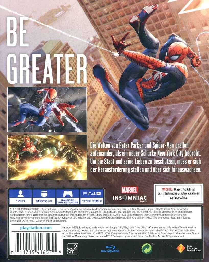 Bild von Marvel's Spider-Man (USK) (PS4)