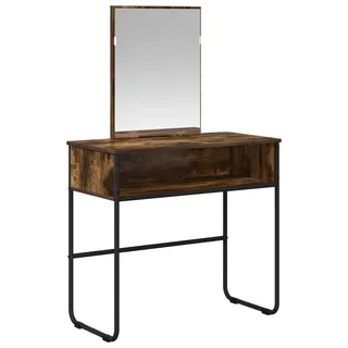 vidaXL Schminktisch Geräucherte Eiche 81 x 40 x 131 cm Holzwerkstoff - Braun