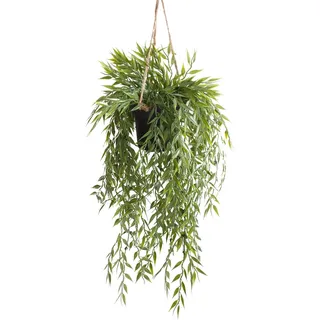 Botanic-Haus Künstliche Zimmerpflanze "Bambus-Hängeampel",