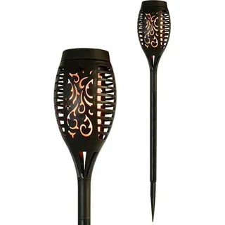 4 x Gartenfackeln Solarleuchte Flammeneff Garten Beleuchtung Solar Licht Lampe Fackel Leuchte IP44