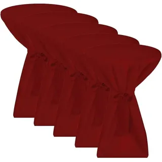 Beautissu Premium Stehtischhusse Ø 60cm Bordeaux 5tlg