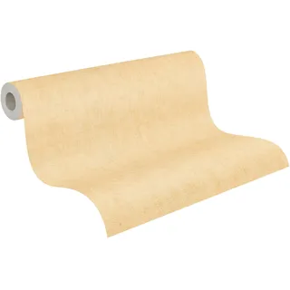 A.S. Création Vliestapete mit Textilstruktur 10,05 m x 0,53 m Gelb 791095