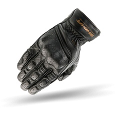 Bild Aviator Herren Leder Motorradhandschuhe Custom Sommer Motorrad handschuhe Schwarz), Größe M