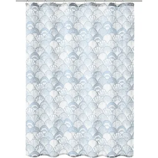 KLEINE WOLKE Duschvorhang Concha 180 x 200 cm blau