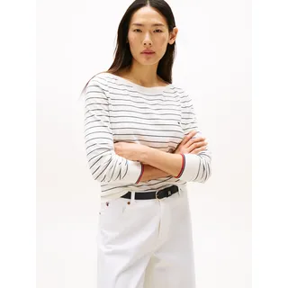 Tommy Hilfiger Stitch Pullover Blau / Weiß S