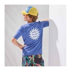 Uv-shirt Kurzarm Kinder Blau Sonne, 131-140cm 8-9J