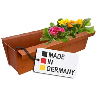 Europaletten Blumenkasten Terrakotta Pflanzkasten zum an- & Einhängen Blumentopf