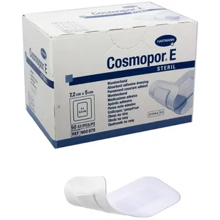 Hartmann Cosmopor® E steril 50 Stück 7,2 x 5 cm Salbenverband