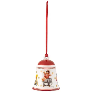 Villeroy & Boch - My Christmas Tree, Glocke Spielzeug, 5,5 x 5,5 x 6,5cm, Porzellan, rot, 14-8622-6849, Mehrfarbig, 5,5x5,5x6,5cm