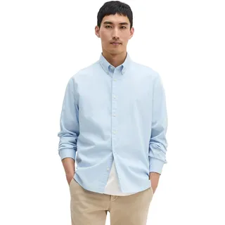 Marc O'Polo Marc OߴPolo Herren, Hemd aus Bio-Baumwolle, regular fit Blau (Airblue), S,