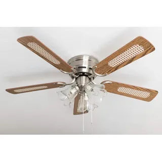 Pepeo Kisa 105 cm Deckenventilator Nickel gebürstet