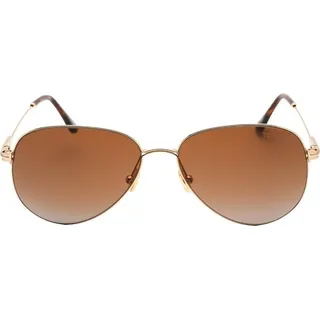 Tom Ford - "Porscha" Sonnenbrille für Herren SY1174 (Einheitsgröße) (Dunkelbraun/Gold) - Dunkelbraun