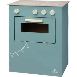 Micki Holzspielküche - blau - Kinderküche Spielzeug für Kinder