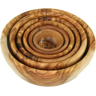 D.O.M.® Schalen rund im 6er Set aus Olivenholz