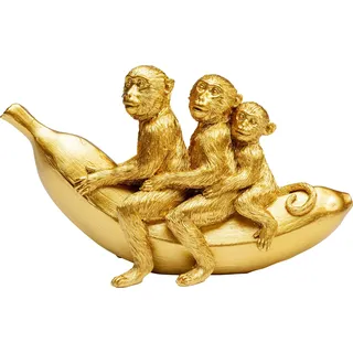 Kare Design Dekofigur Banana Ride, Gold,