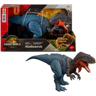 Mattel Jurassic World Wild Roar Abelisaurus Spielfigur 12cm Mehrfarbig