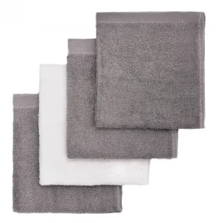 T-TOMI BIO Bamboo Baby Washcloths Waschlappen Grey 25 x 25 cm 4 St.