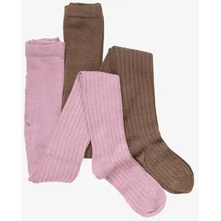 Minymo Stocking - rib (2-pack) orchid haze (583) 92\98