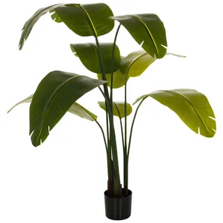 HJH Office Kunstpflanze BANANE 170 cm, Pflegeleichte Bananenstaude, Kunstbaum Grün
