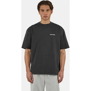 T-Shirt PEGADOR "Bovec Oversized Tee", Damen, Gr. S, vintage schwarz, Single Jersey, Obermaterial: 100% Baumwolle, bedruckt, oversize normal, Rundhals, Shirts T-Shirt, Baumwolle, oversize