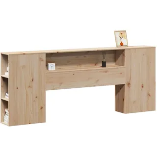 vidaXL Kopfteil mit Stauraum 180 cm Massivholz Kiefer