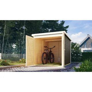 Karibu Fahrradgarage grau