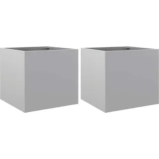 vidaXL Pflanzkübel 32 x 30 x 29 cm Silber