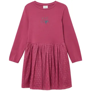 s.Oliver Kurzes Kleid mit Mesh-Rock und Glitzerprint