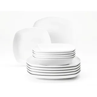 SELTMANN WEIDEN Lido Tafelservice 12-tlg. eckig weiß