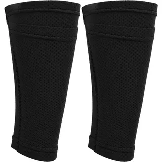 1 Paar Fußball -Shin -Guard -Socken Doppelschicht -Pad -Ärmel für Fußballtraining Blackyouth / M. - Schwarz