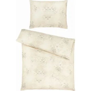 Estella Bettwäsche , Sandfarben , Textil , Ornament , 140x200 cm , Textiles Vertrauen - Oeko-Tex® , bügelfrei, pflegeleicht, hautfreundlich, schadstoffgeprüft , Heimtextilien, Bettwäsche & Leintücher, Bettwäsche, Jersey-Bettwäsche