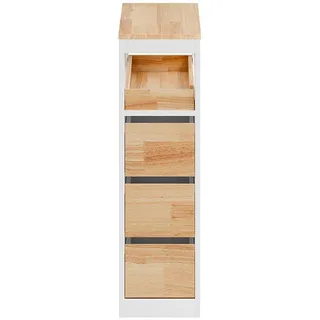 SoBuy Schrank zur Toiletten-Nutzung Bzr54-Iii-Wn , Ahornfarben , Fell , Rechteckig , 65x82x23 cm , Badezimmer, Badmöbel, Unterschränke