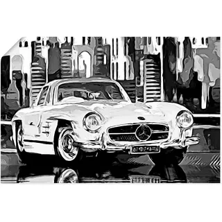Artland Wandbild »300 SL Flügeltürer« Auto 1 Stk. tlg. als Alubild, Leinwandbild, Wandaufkleber oder Poster in versch. Größen, schwarz