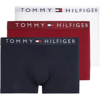 Tommy Hilfiger Um0um03181 Boxershorts 3 Einheiten Des Sky / White / Rouge L