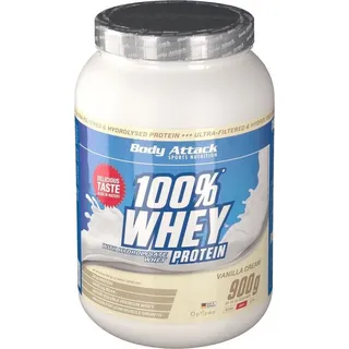 100% Whey Protein Vanilla Cream Pulver 900 g