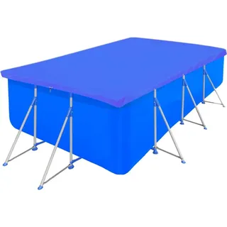 vidaXL Poolabdeckungen 2 Stk. PE Rechteckig 90 g/m2 394x207 cm - Blau