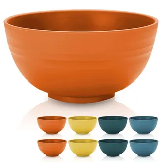 Kyraton plastik müslischüssel 760ml 8er, unzerbrechlich und leicht bowl schüssel, suppenschüssel BPA umsonst spülmaschine sicherheit