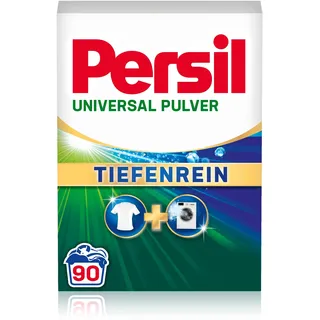 Persil Universal Pulver Tiefenrein Waschmittel (90 Waschladungen), Vollwaschmittel für reine Wäsche und hygienische Frische für die Maschine, effektiv von 20 °C bis 95 °C