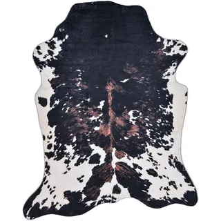 Gino Falcone Emilia fellförmig 3 mm Höhe Kunstfell, bedruckt, Kuhfell-Optik, ideal im Wohnzimmer & Schlafzimmer