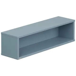 Paidi Wandregal , Blau , Holzwerkstoff , 70x18.5x18.7 cm , Blauer Engel, Goldenes M , erweiterbar, hängend, in verschiedenen Größen erhältlich , Wohnzimmer, Regale, Wandregale