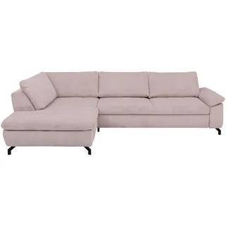 Beldomo Style Ecksofa , Altrosa , Textil , Ottomane links, L-Form , 291x197 cm , Goldenes M , Typenauswahl, Fußauswahl, Stoffauswahl, seitenverkehrt erhältlich, individuell planbar , Wohnzimmer, Sofas & Couches, Wohnlandschaften, Ecksofas