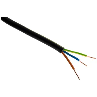 Zenitech - U-1000 R2V 3G2.5mm2 Elektrisches Stromkabel - Robuste PVC-Ummantelung Für Innen- Und Außenanwendungen - Zuverlässiger Schutz Gegen Elektrische Risiken - Schwarz - 10m