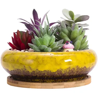 Artketty 18,5 cm Rund Gelb