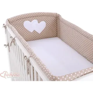 Universelles Nestchen XXL – Bedomranding – Extra sichere, atmungsaktive Polsterung für Babybett 60 x 120/70 x 140