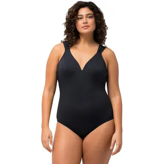 Ulla Popken, Damen, große Größen, Badeanzug, Leo-Jacquard, Softcups, tiefer Rücken