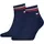 Quarter Socken 2 Paare Blau 39-42