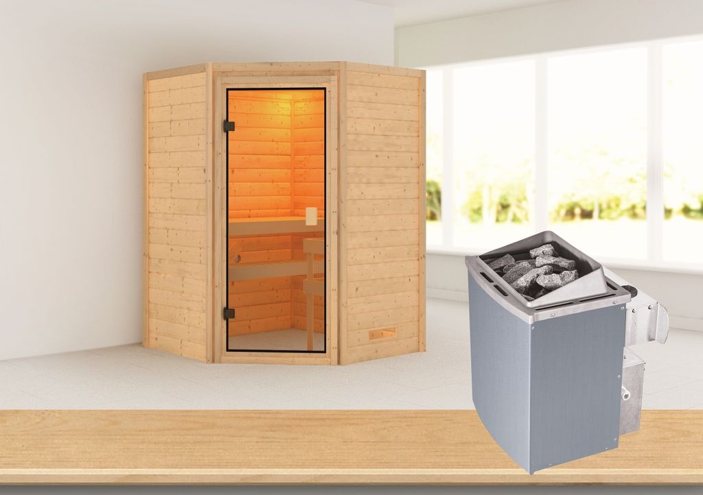 Bild von Sauna Antonia 9 kW Ofen integr. Strg.