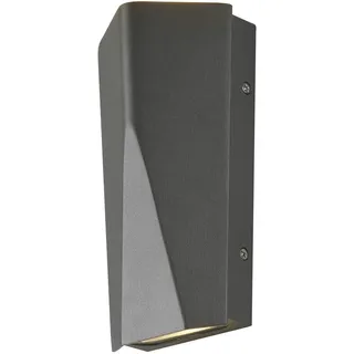 Trio Außenwandleuchte Aluminium 20,0 cm 2x 4,5 Watt anthrazit