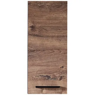 Pelipal Xora Hängeschrank | Eichefarben , Kunststoff , 2 Fächer , 30x70x20 cm , Made in Germany , Badezimmer, Badmöbel, Hängeschränke