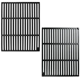 45 x 70cm Gusseisen Grillrost Ersatzteile für Rösle Videro G4-S, 2 Stück | Gusseisen Rost, für Rösle Allflame Prime 4, Enders Kansas Pro 4, Uniq 4 IK Cruster, Napoleon Rogue 525, Napoleon Prestige 500